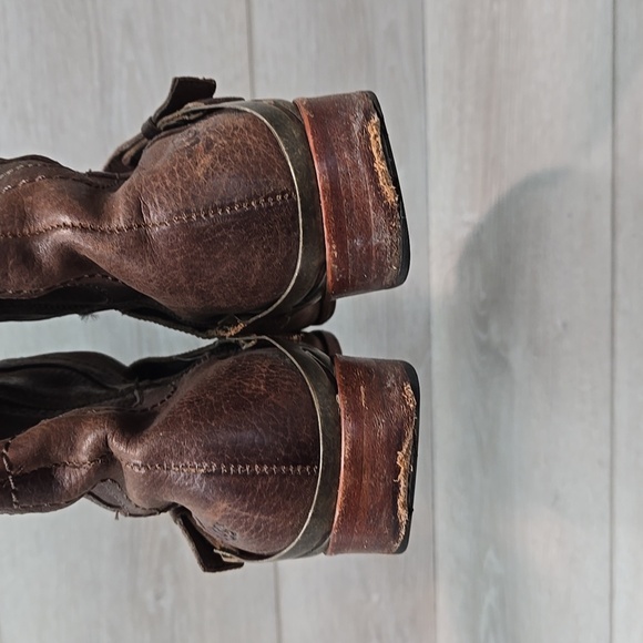 UGG Australia 3184 Women Brown Tall Boots Leather Riding Shoes Sz 7 - Picture 5 of 14